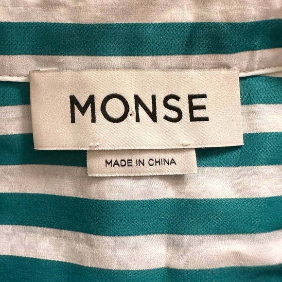 Monse
Striped Wrapped Mini Shirtdress - Picture 12 of 14